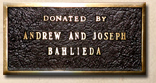 Window donated by Andrew and Joseph Bahlieda