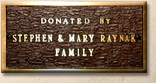 Window donated by Stephen and Mary Raynak Family